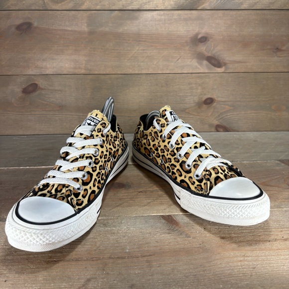 Converse all star chuck Taylor womens size 8 shoes leopard print comfort sneaker - Picture 3 of 9